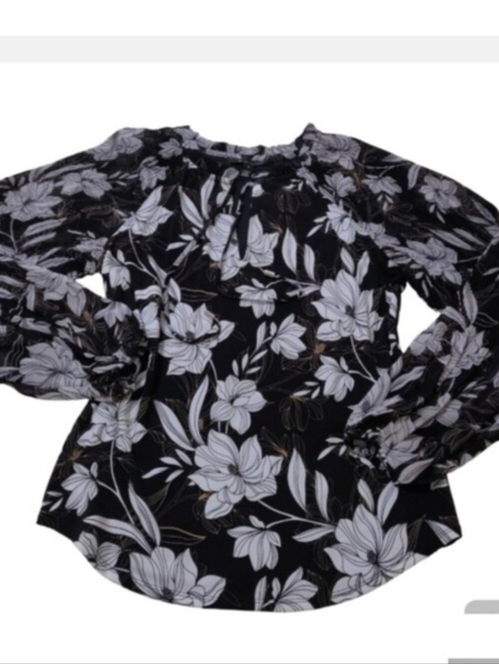 WHBM Floral Blouse.